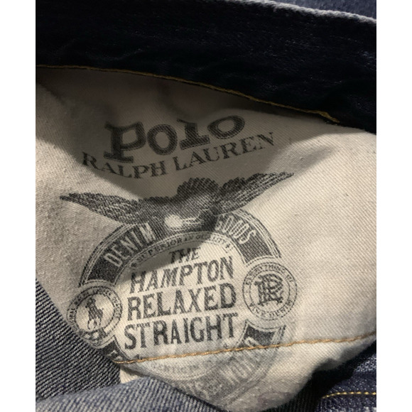 Polo Ralph Lauren Hampton Relaxed Straight Jeans Men's 36x30 tag (36 x 29 ) - Picture 4 of 11